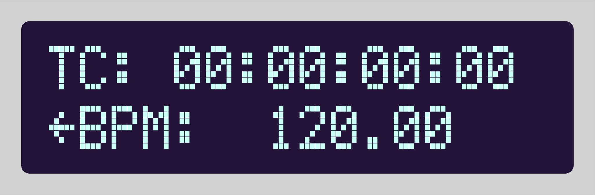 Videomancer Timecode and BPM display