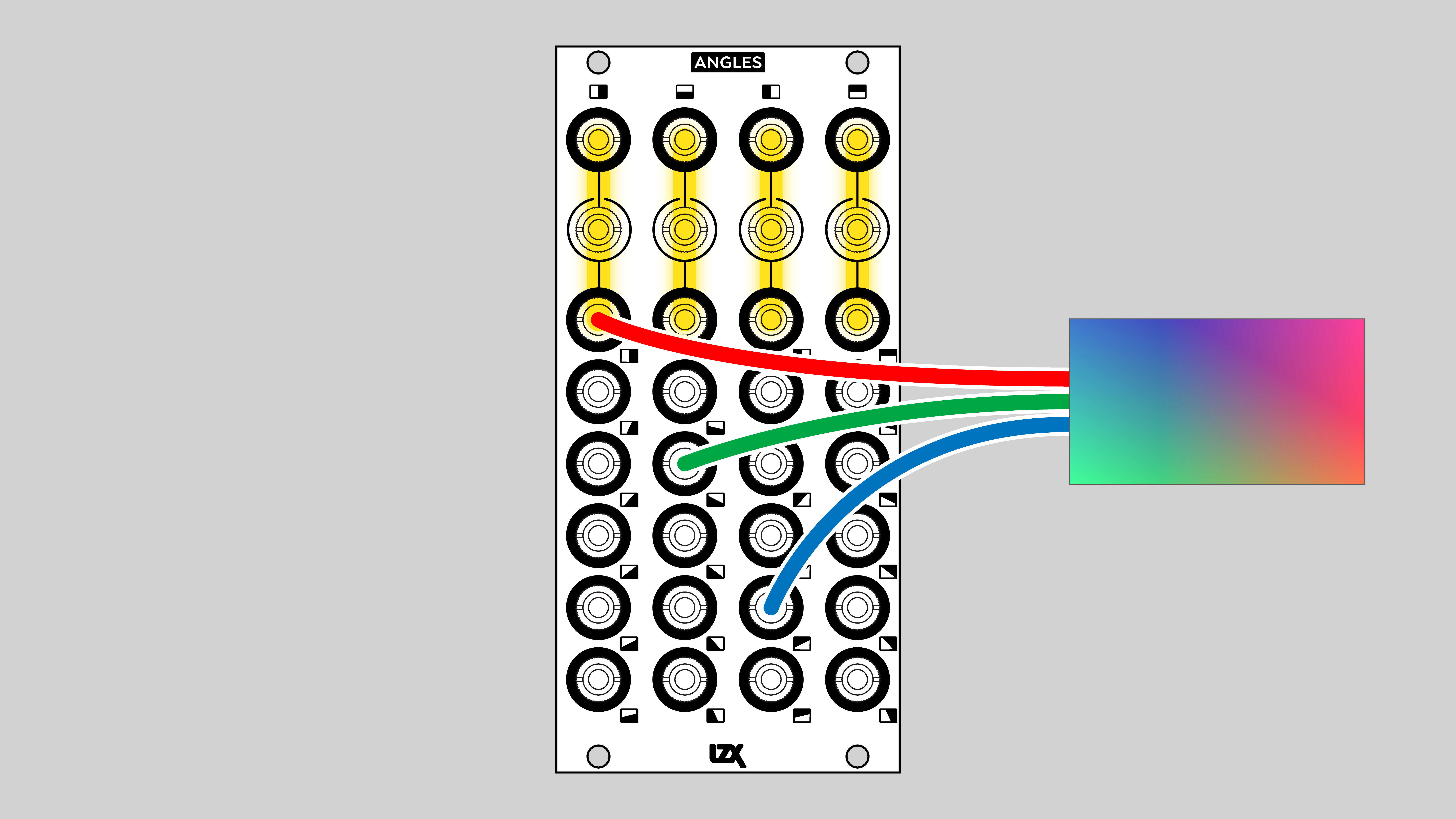 ANGLES patch: complex color gradient