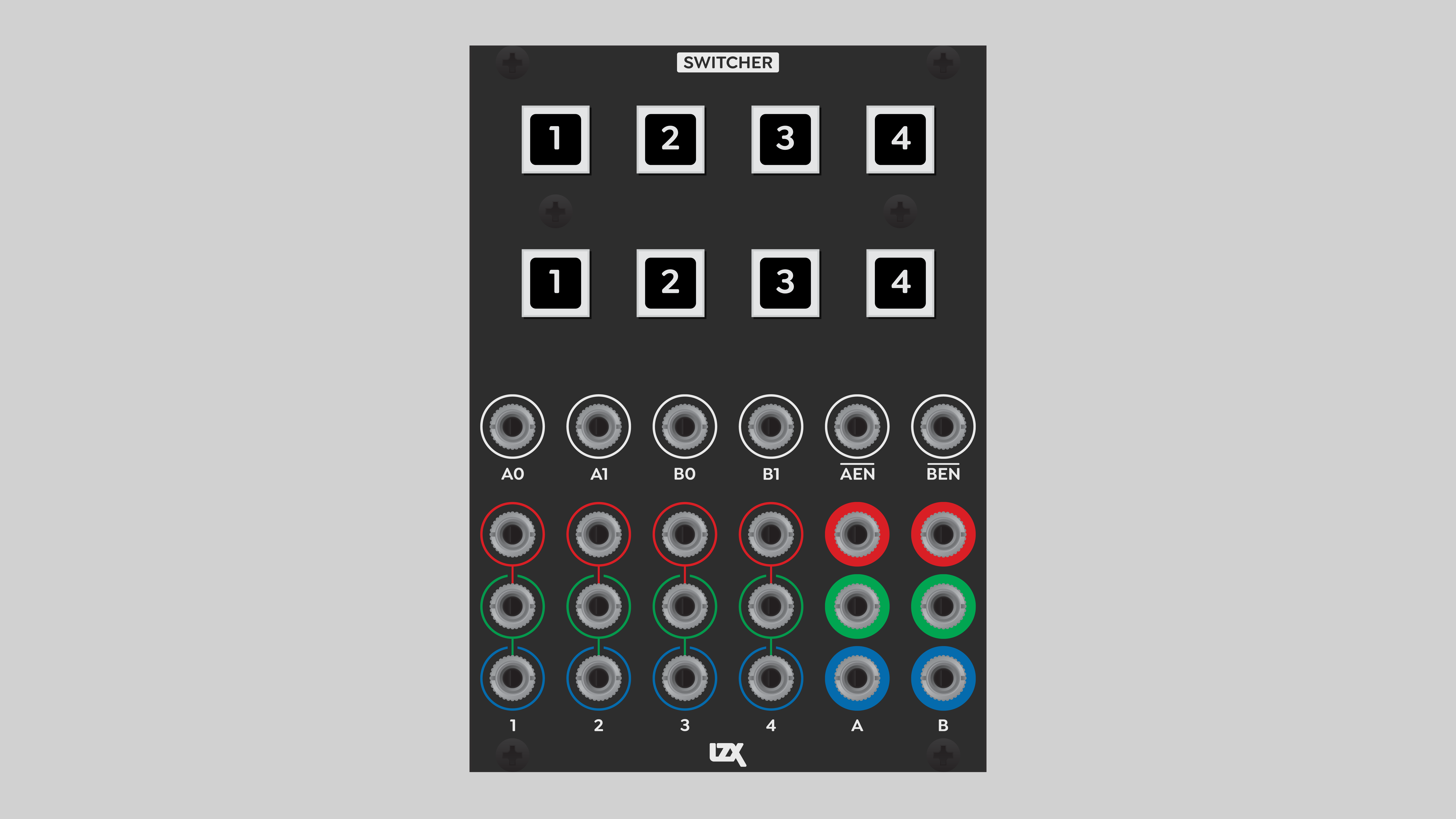 Switcher front panel